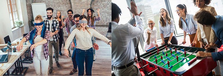 How to boost the confidence of workforce through mini events in the organization?