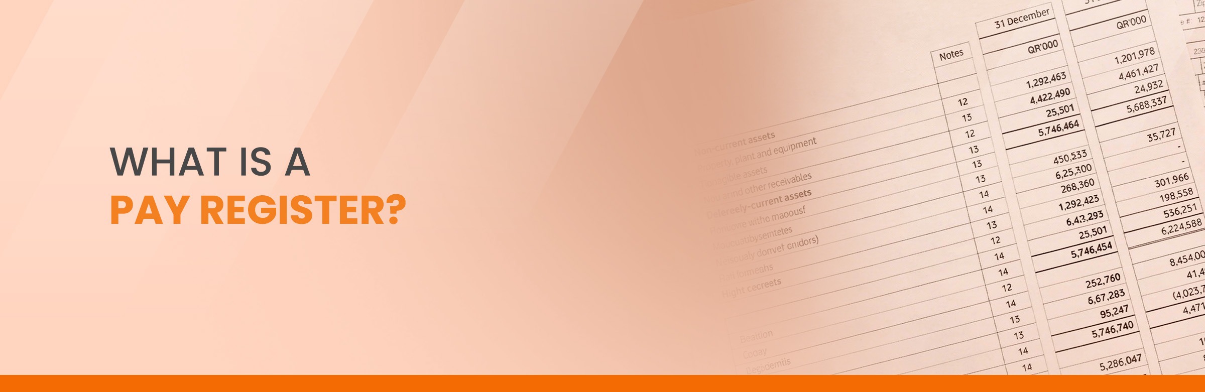 What is a Pay register?